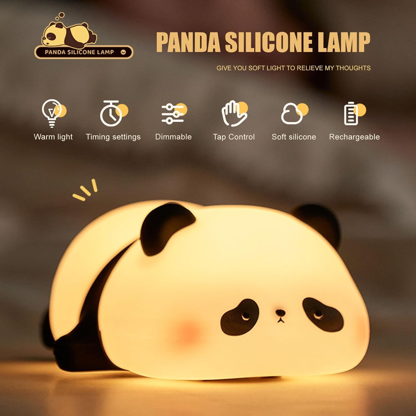 Panda Natlampe